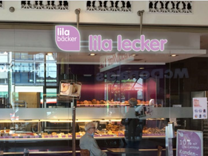 Wie gefällt Ihnen das neue Lila-Bäcker-Design?