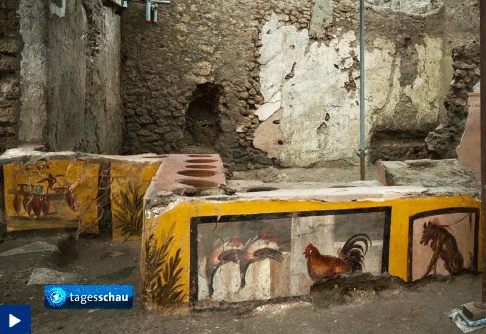 Snackbar im antiken Pompeji