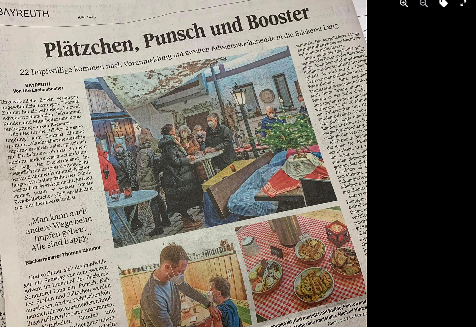 Plätzchen, Punsch und Impfung