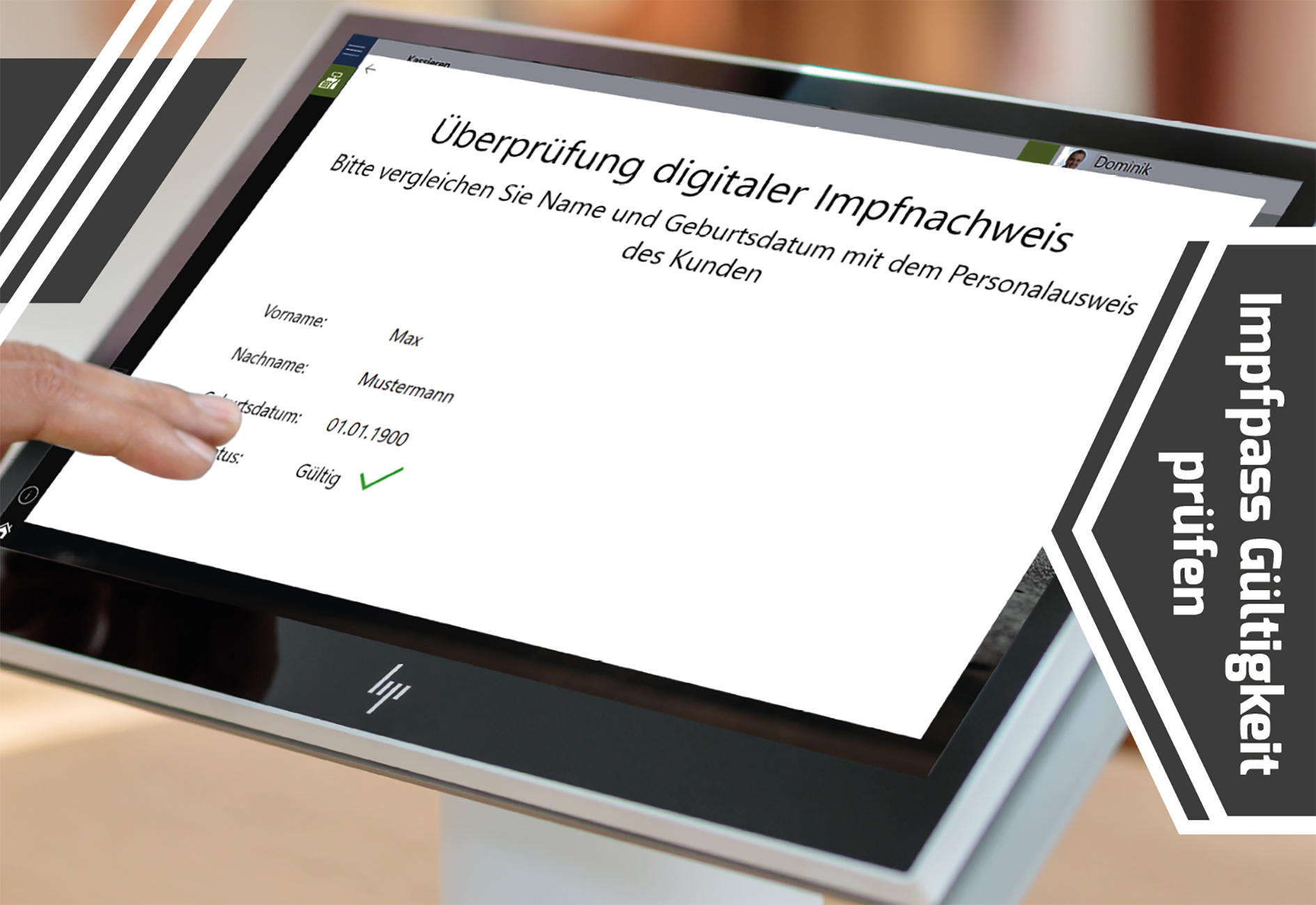 Kassenfeature für Impfpass-Kontrolle