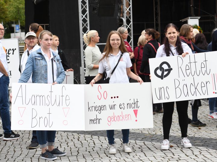 So lief der Bäckerprotest in Hannover