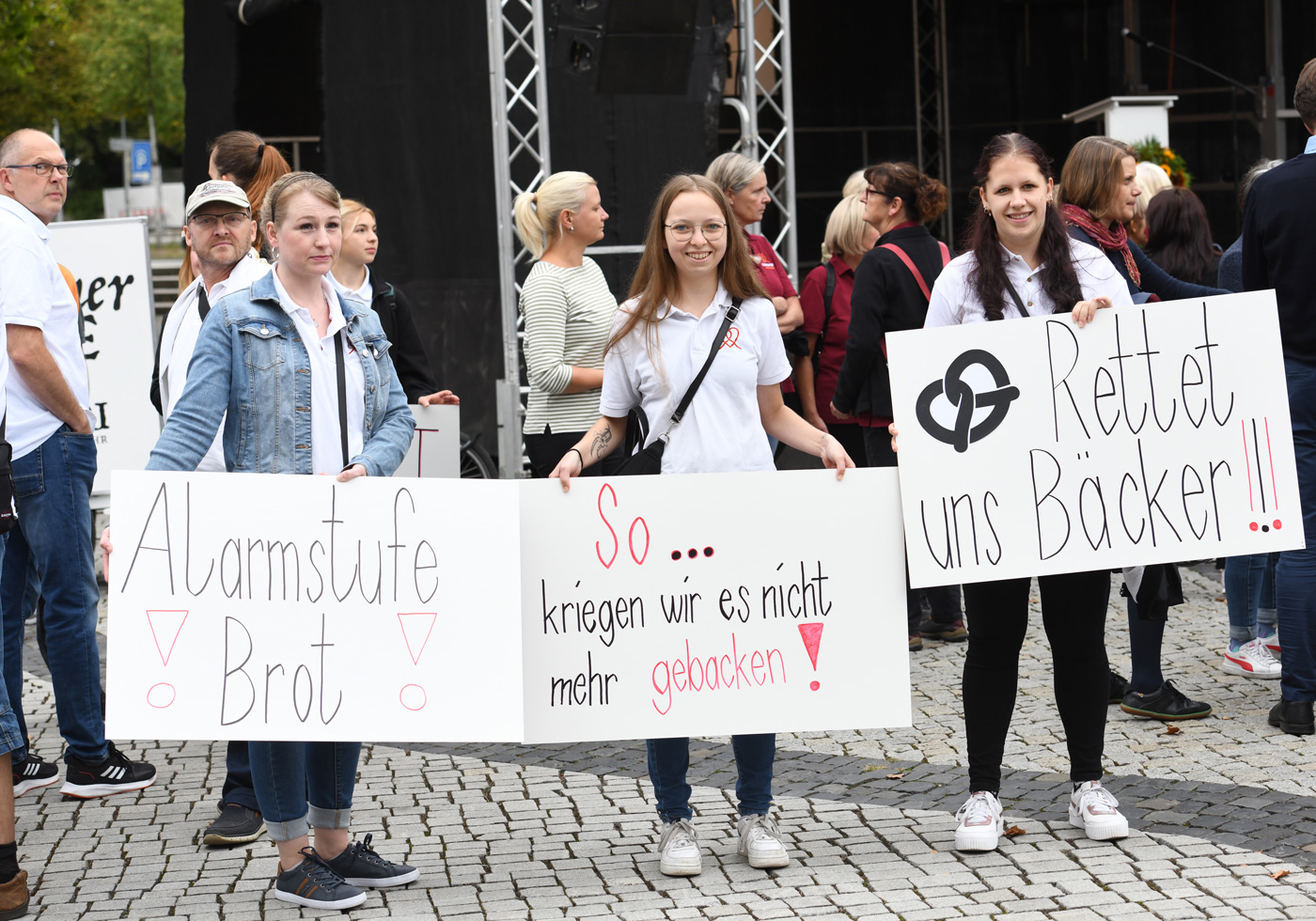 So lief der Bäckerprotest in Hannover