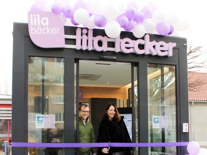 Lila Bäcker eröffnet ersten Pick-up-Store