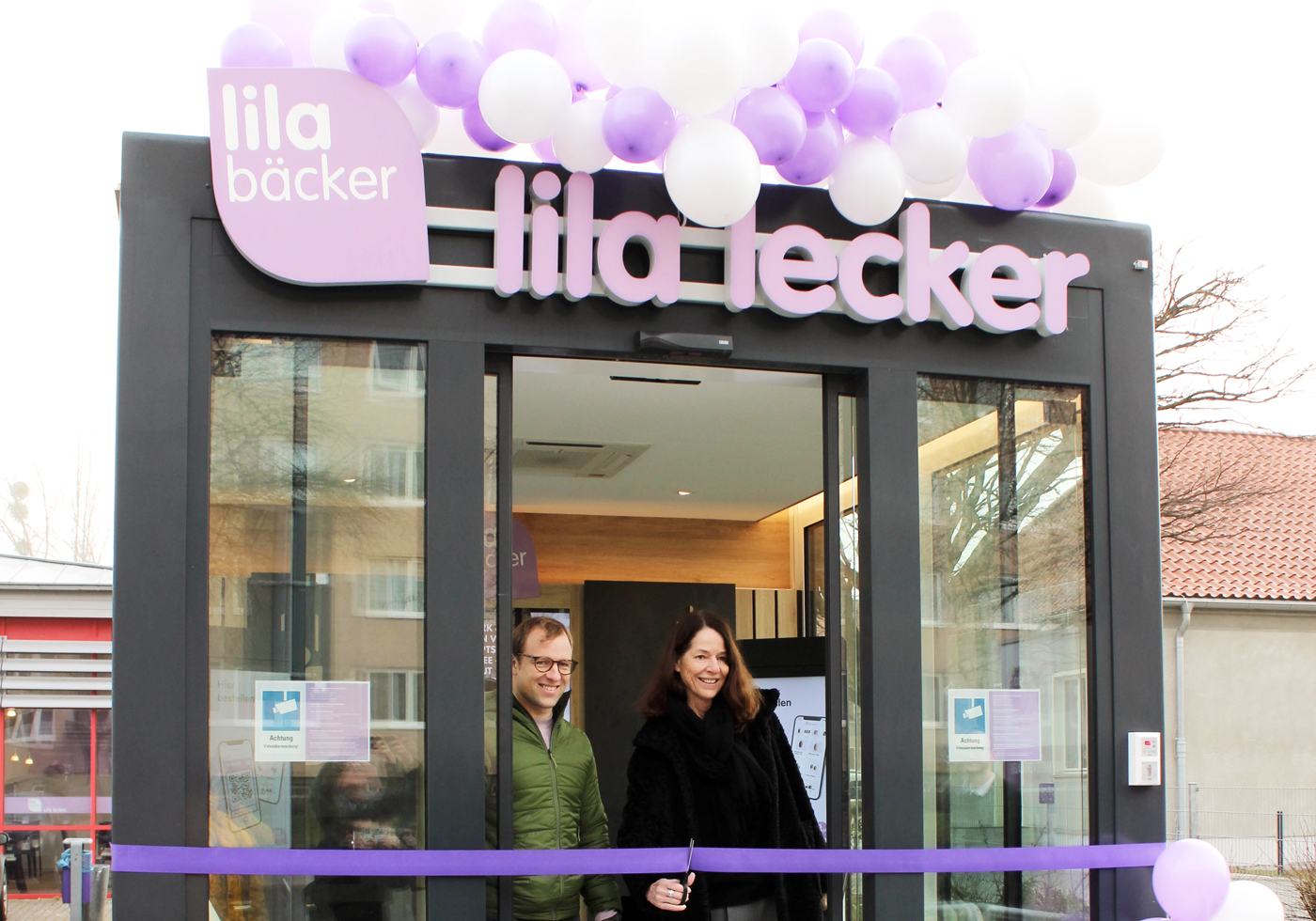 Lila Bäcker eröffnet ersten Pick-up-Store