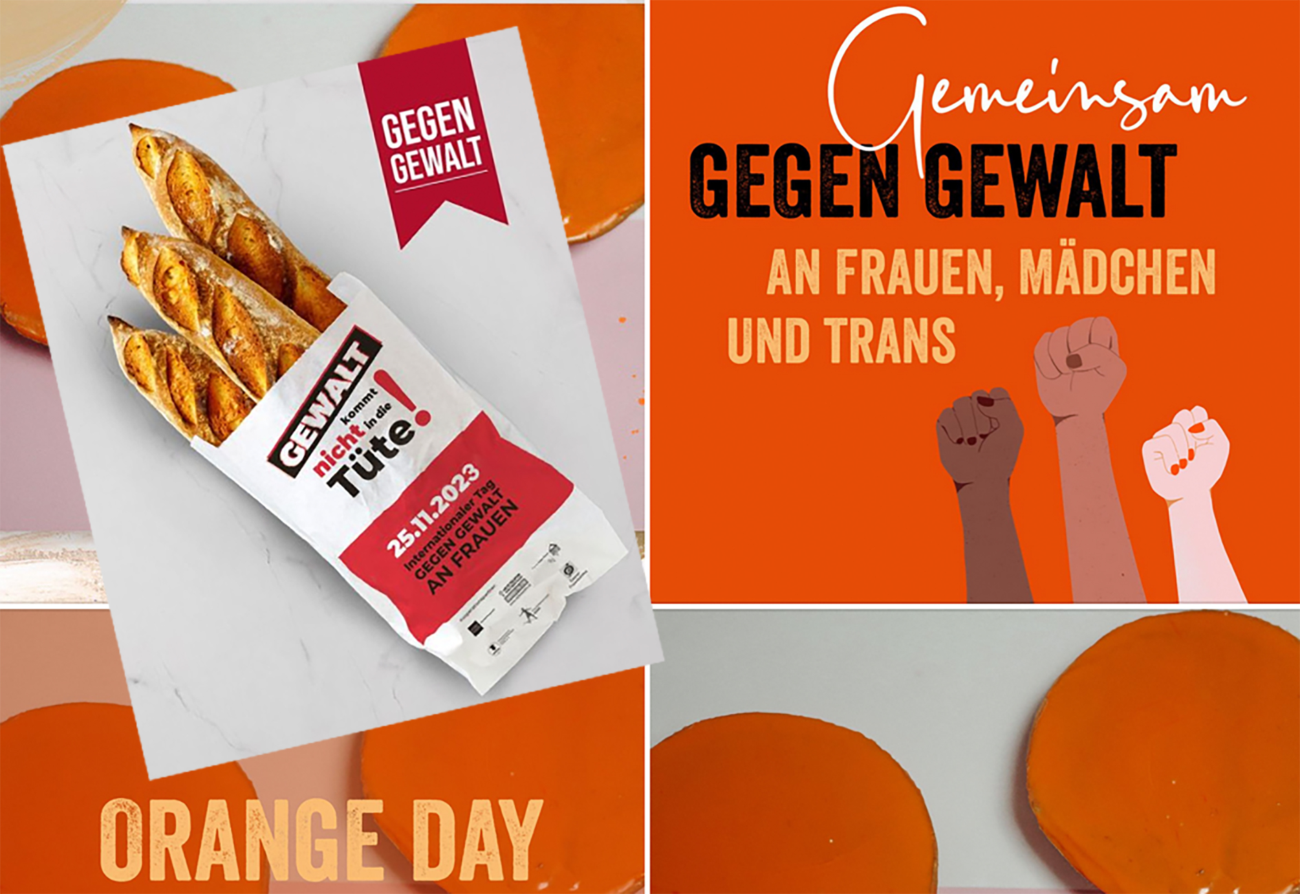 Orange-Day in Bäckereien