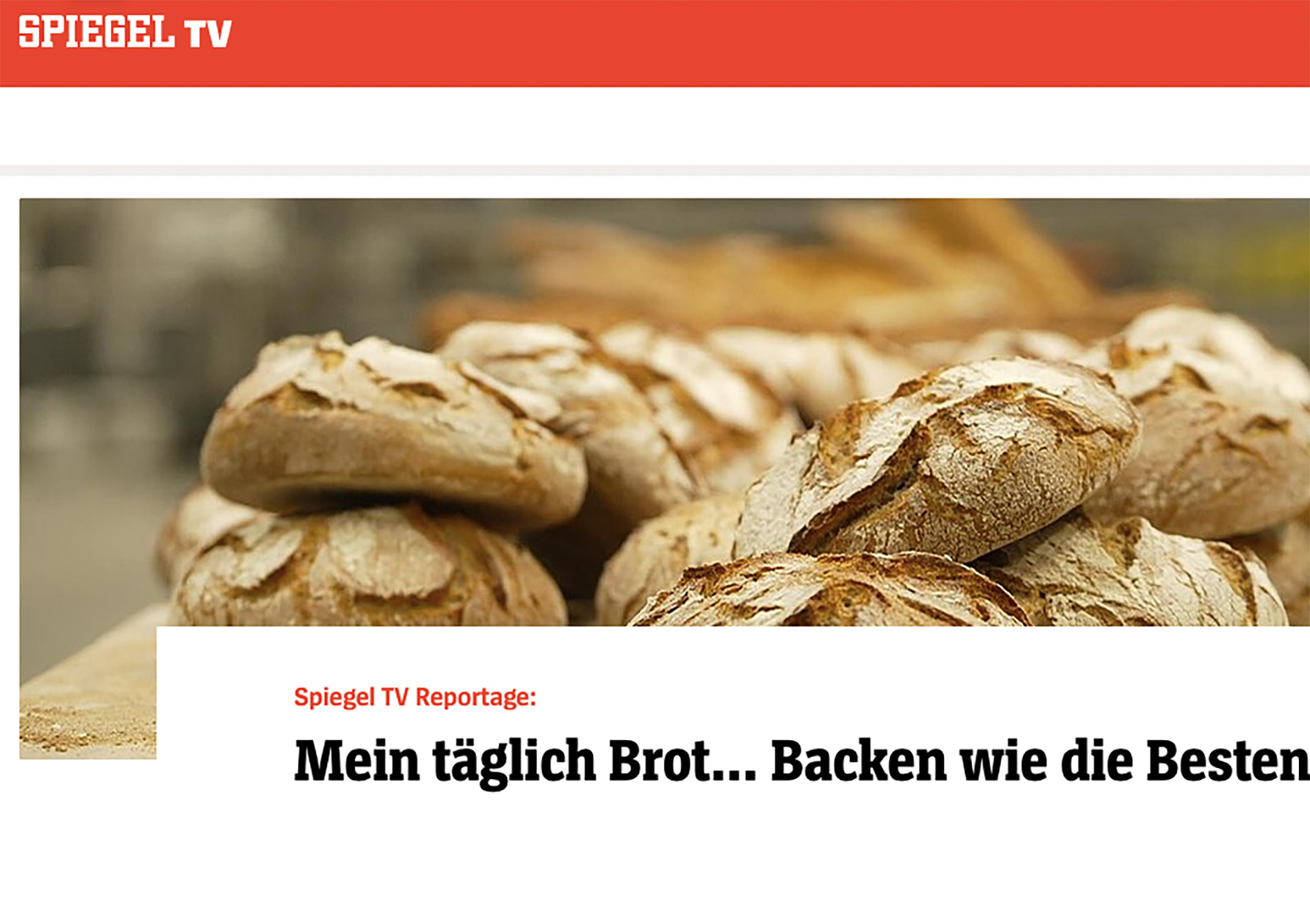 TV-Tipp: Bäcker und Brot im Film 