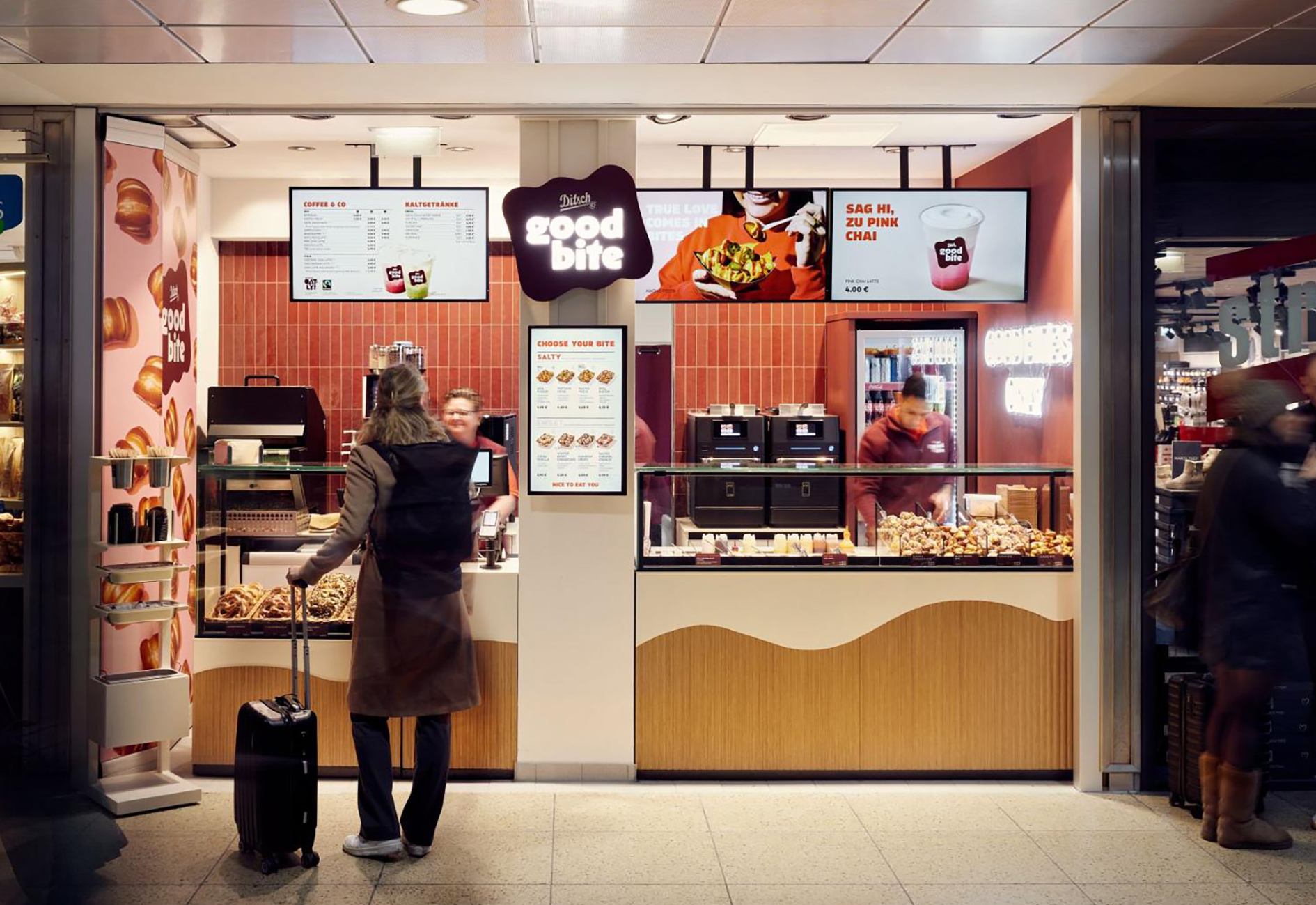 Klassische Brezel als Häppchen