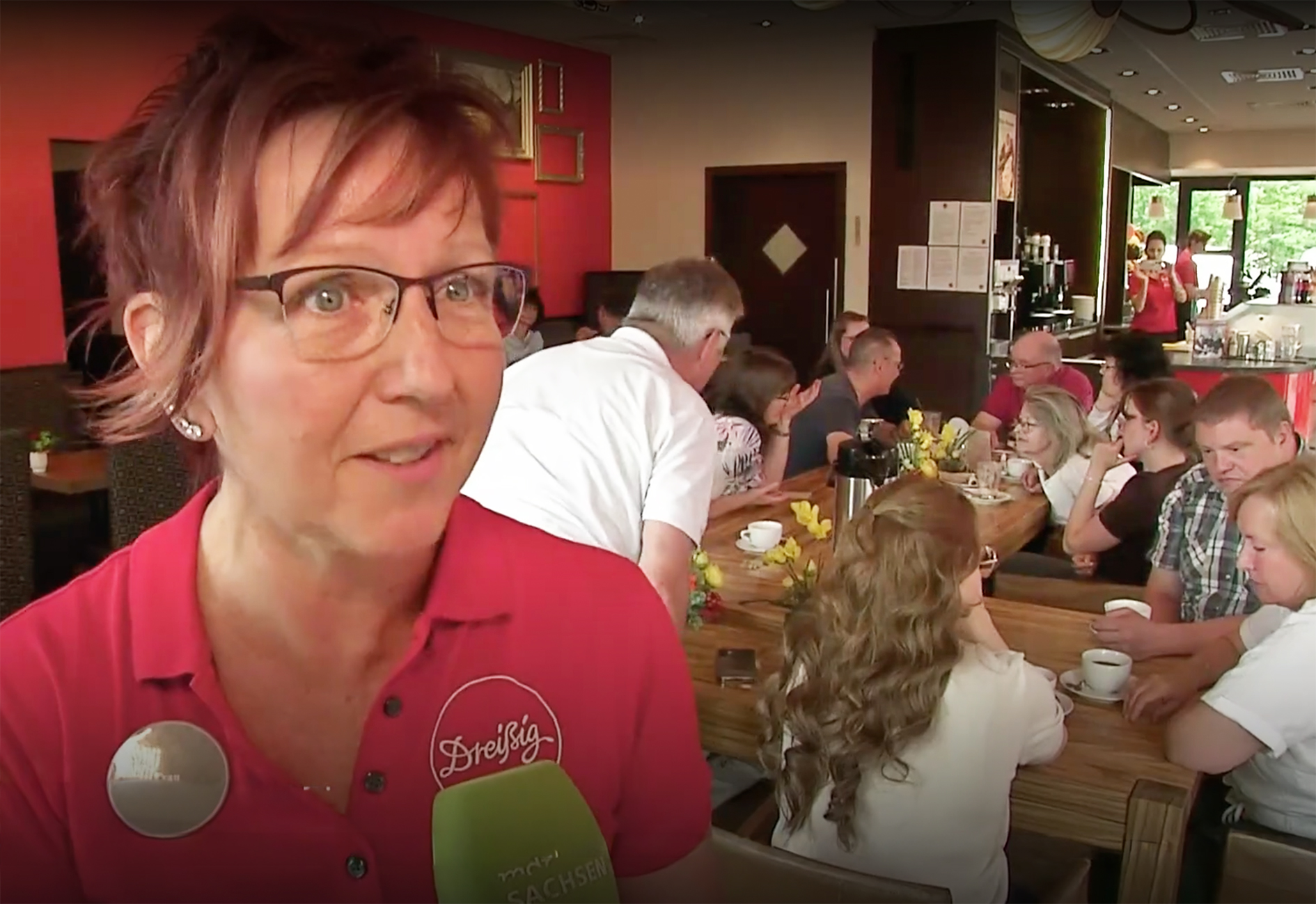 Zum Plaudern zum Bäcker